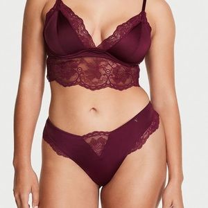 Victoria’s Secret VERY SEXY
Micro Satin Lace Inset Thong VS Panty Size XL